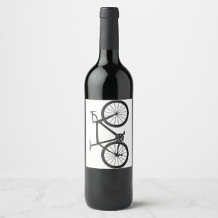 Triathlon Road Bike T Shirt Bicycle Rider Gift Cyc Vinflaska Etikett