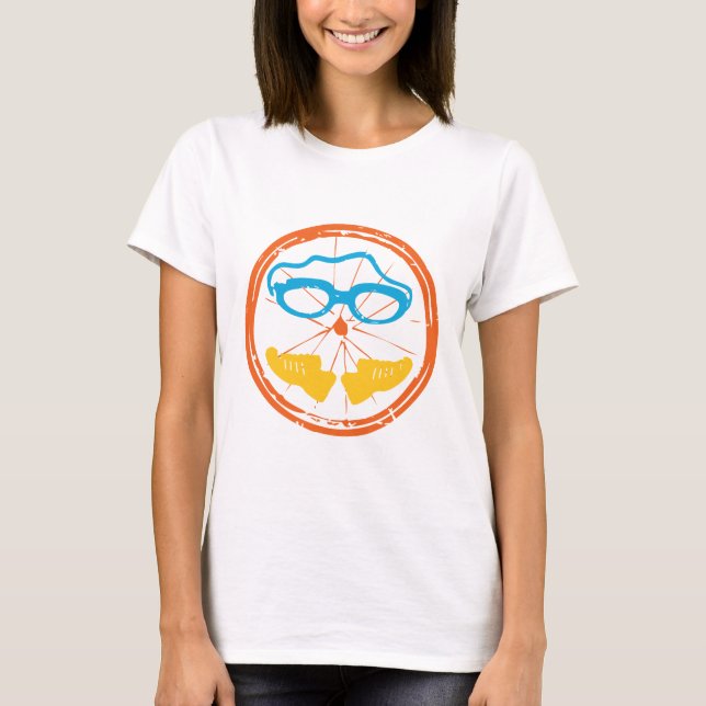 Triathlon-roligtens utformning t shirt (Framsida)