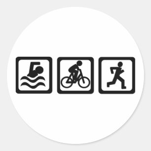 Triathlon Runt Klistermärke