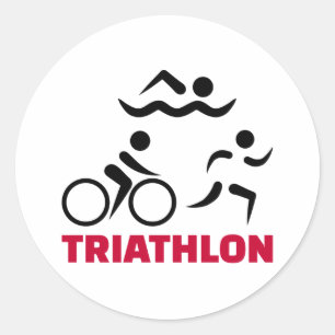 Triathlon Runt Klistermärke
