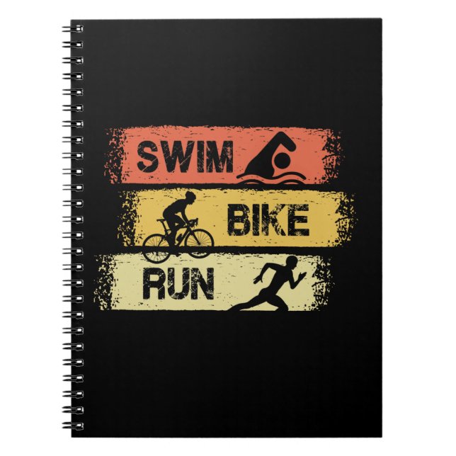 Triathlon - Simma Bike Springa Anteckningsbok (Framsidan)
