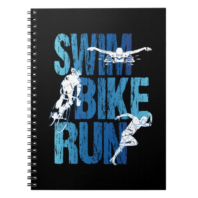 Triathlon - Simma Bike Springa Anteckningsbok (Framsidan)