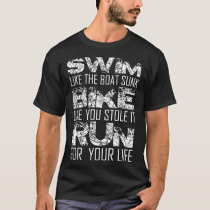 Triathlon - Simma, Bike, Springa, Funny Triathlete T Shirt