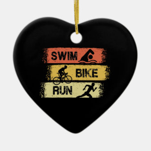 Triathlon - Simma Bike Springa Julgransprydnad Keramik