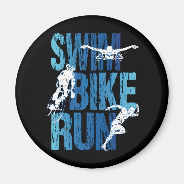 Triathlon - Simma Bike Springa Magnet (Framsidan)