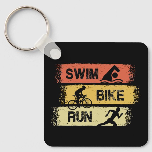 Triathlon - Simma Bike Springa Nyckelring (Framsida)