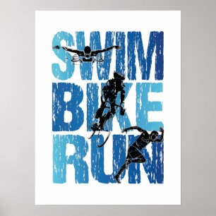 Triathlon - Simma Bike Springa Poster