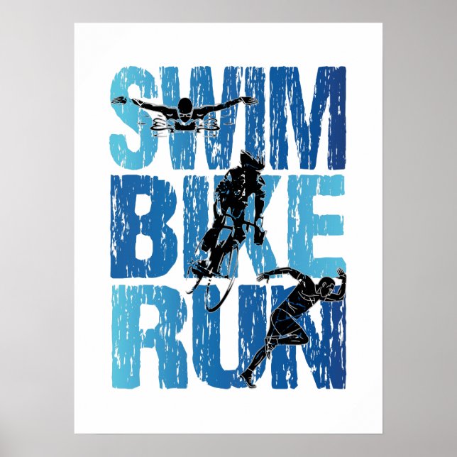Triathlon - Simma Bike Springa Poster (Framsidan)