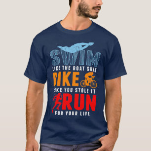 Triathlon Simma Bike Springa Sportman Triathletes T Shirt