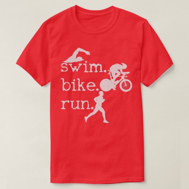 Triathlon Simma Bike Springa Triathlete 96 T Shirt (Design framsida)