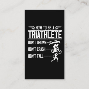 Triathlon Simma Bike Springa Triathlete Sportsman Visitkort