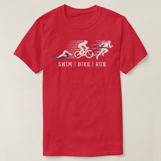 Triathlon Simma Bike Springa Triathlete T Shirt (Design framsida)