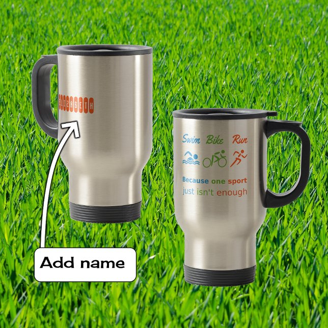 Triathlon simma Cycle springa Citat personlig Spor Resemugg (Skapare uppladdad)