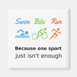 Triathlon simma Cycle springa citerar sport Magnet