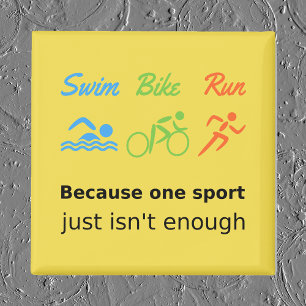 Triathlon simma Cycle springa citerar sport Magnet