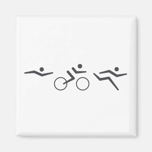 Triathlon simma Cycle springa Magnet (Framsidan)