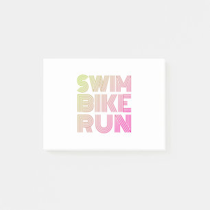 Triathlon simma Cycle springa Post-it Block