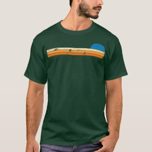 Triathlon simma cycle springa retro sunset t shirt