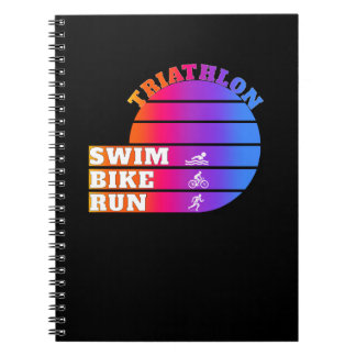 Triathlon-Simma,cykel,springa Anteckningsbok