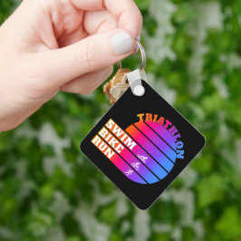 Triathlon-Simma,cykel,springa Nyckelring