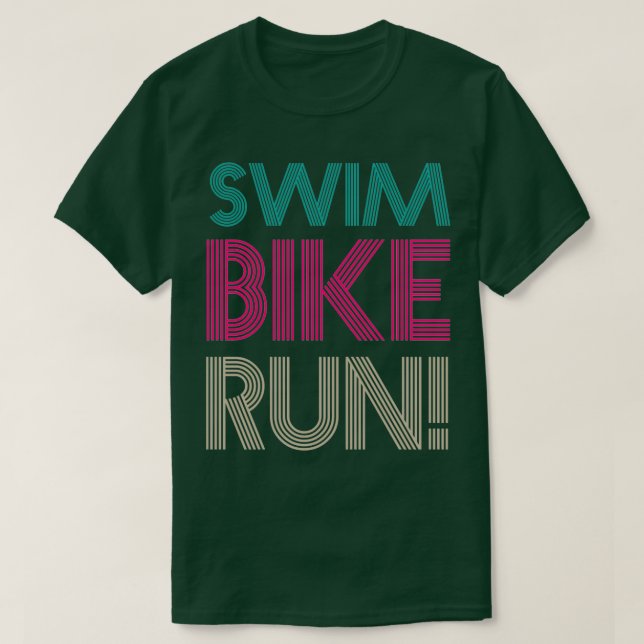 Triathlon simning Cycling Runing 2 T Shirt (Design framsida)