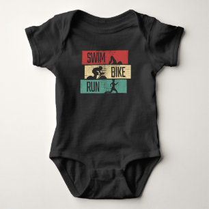 Triathlon - Simning Cykling Löpning T Shirt