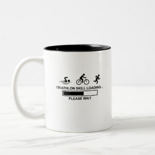 TRIATHLON-SKILLNAD Två-Tonad MUGG