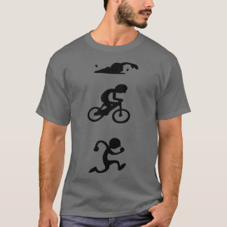 Triathlon Sport Sticker T Shirt