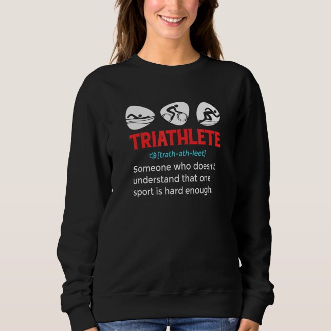 Triathlon Sports Swimmer Cyclist Springer T Shirt (Framsida)