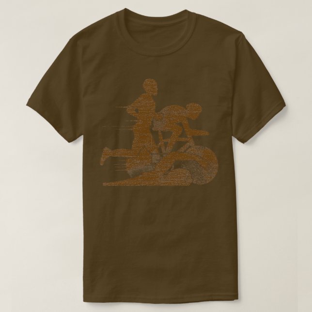Triathlon Sportsman Grunge T Shirt (Design framsida)