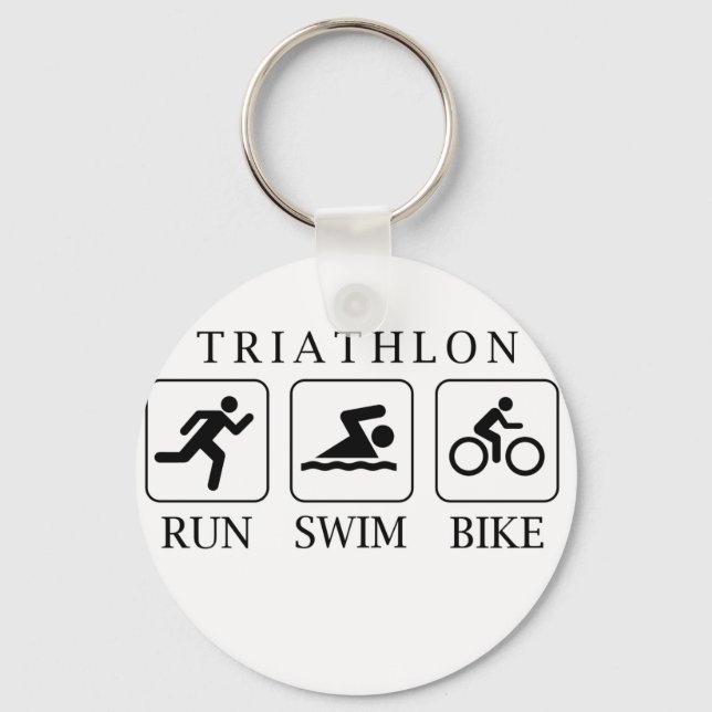 Triathlon springa, simma och cykel nyckelring (Framsida)