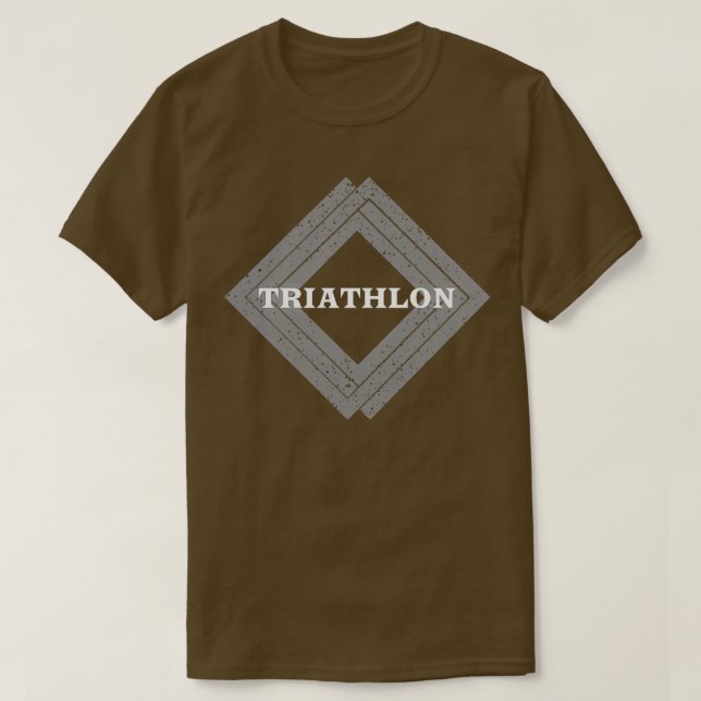 Triathlon Square T Shirt (Design framsida)