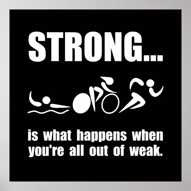 Triathlon Strong Poster (Framsidan)
