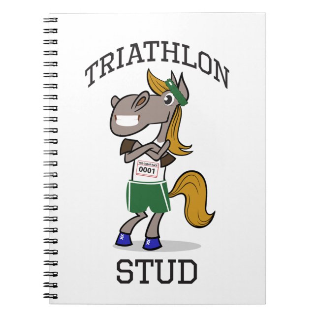 Triathlon Stud Anteckningsbok (Framsidan)