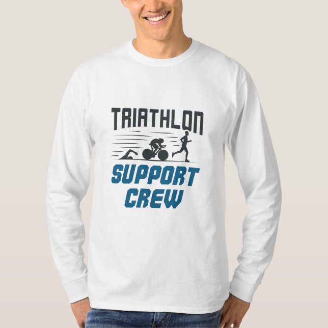 Triathlon Support Crew T Shirt (Framsida)