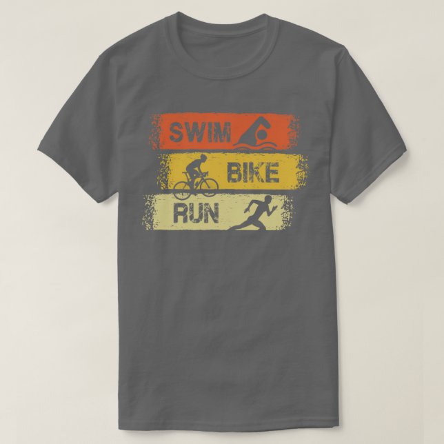 Triathlon Swim Bike Run 22 T Shirt (Design framsida)