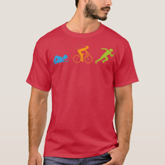 Triathlon Swiming Biking Running T Shirt