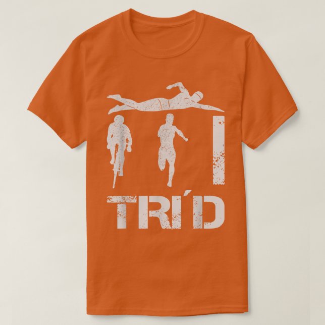 Triathlon Swimming Cycling Running 1367 T Shirt (Design framsida)