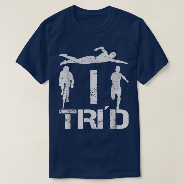 Triathlon Swimming Cycling Running 1371 T Shirt (Design framsida)