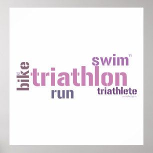 Triathlon-text Poster