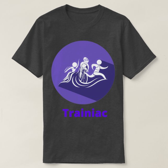 Triathlon Trainiac T Shirt (Design framsida)