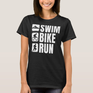 Triathlon Tri Triathletes Idrottsmans Running Fitn T Shirt