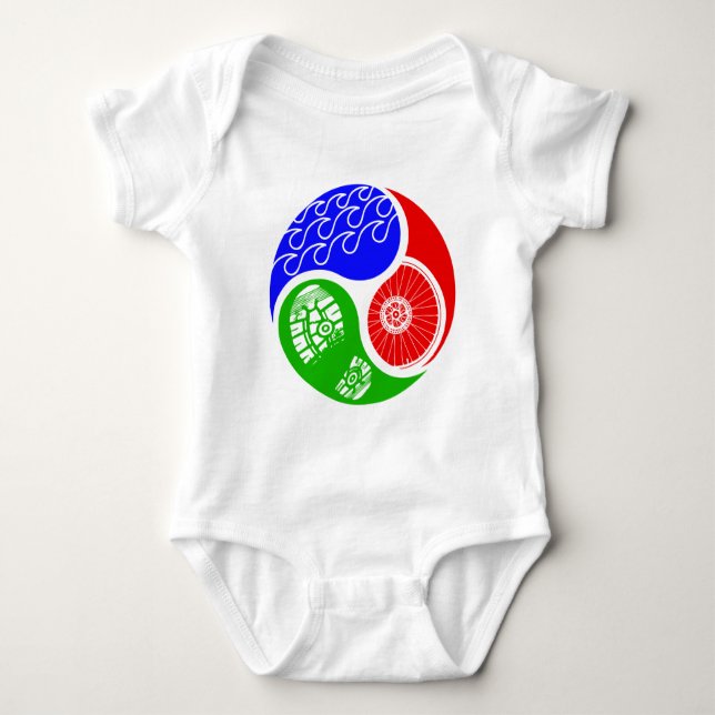 Triathlon TRI Yin Yang T-shirt (Framsida)