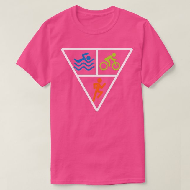 Triathlon Triangle Simma Bike Springa Triathlete S T Shirt (Design framsida)