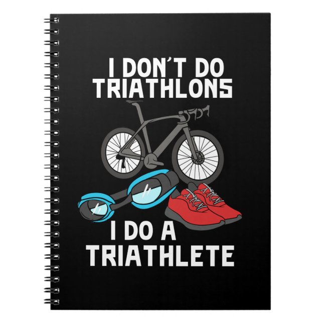 Triathlon Triathlete Anteckningsbok (Framsidan)