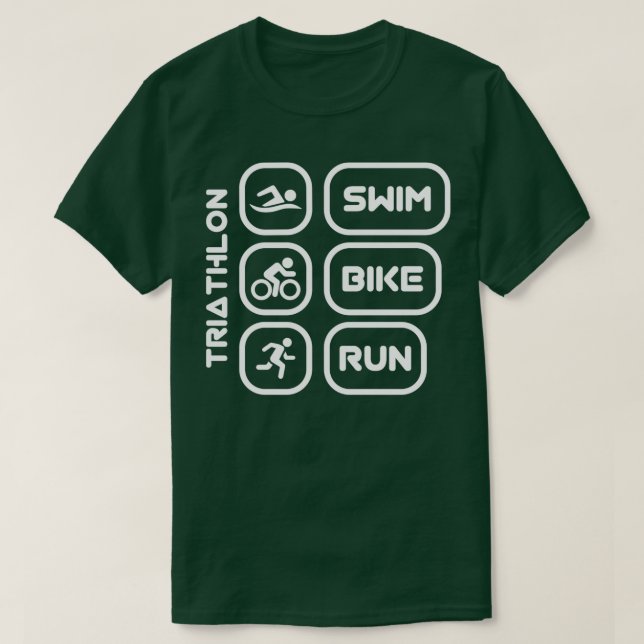 Triathlon triathlete sports gift 8 t shirt (Design framsida)