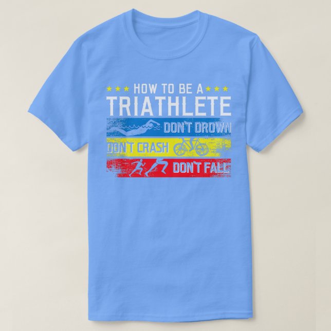 Triathlon Triathlete Sports T Shirt (Design framsida)