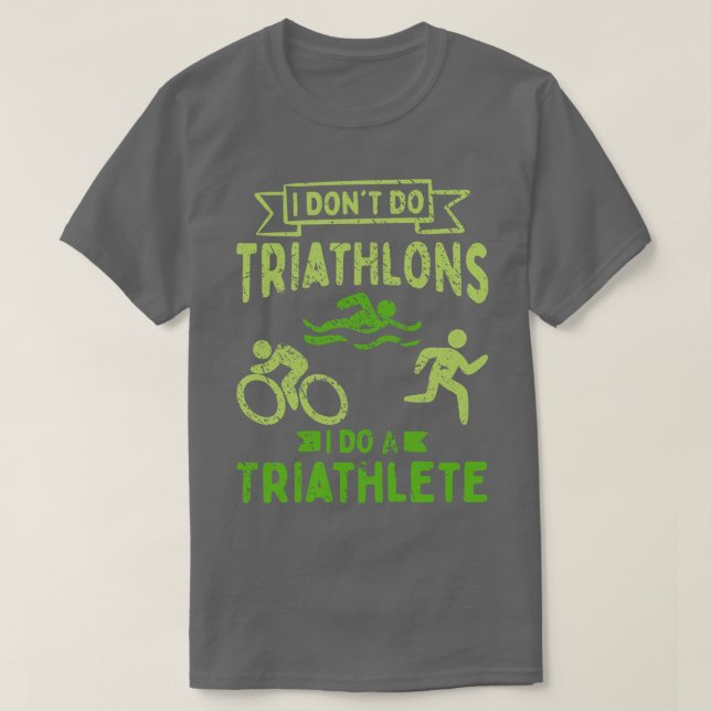 Triathlon Triathlete T Shirt (Design framsida)