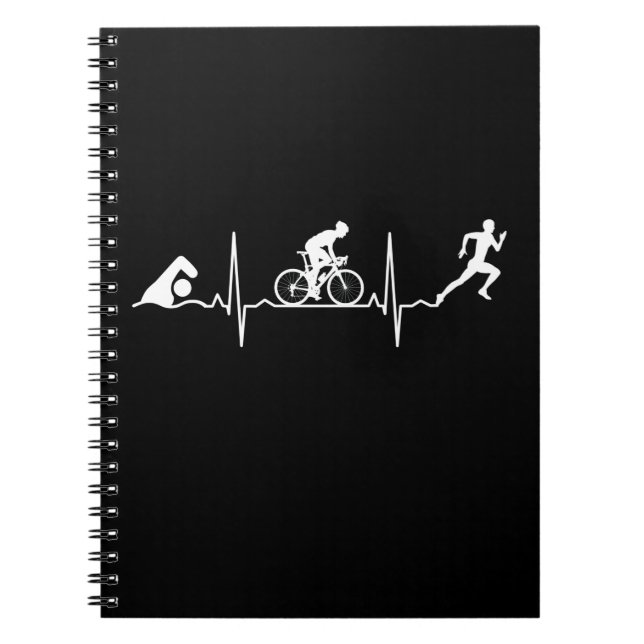 Triathlon - Triathlon Heartslag Anteckningsbok (Framsidan)