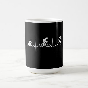 Triathlon - Triathlon Heartslag Kaffemugg